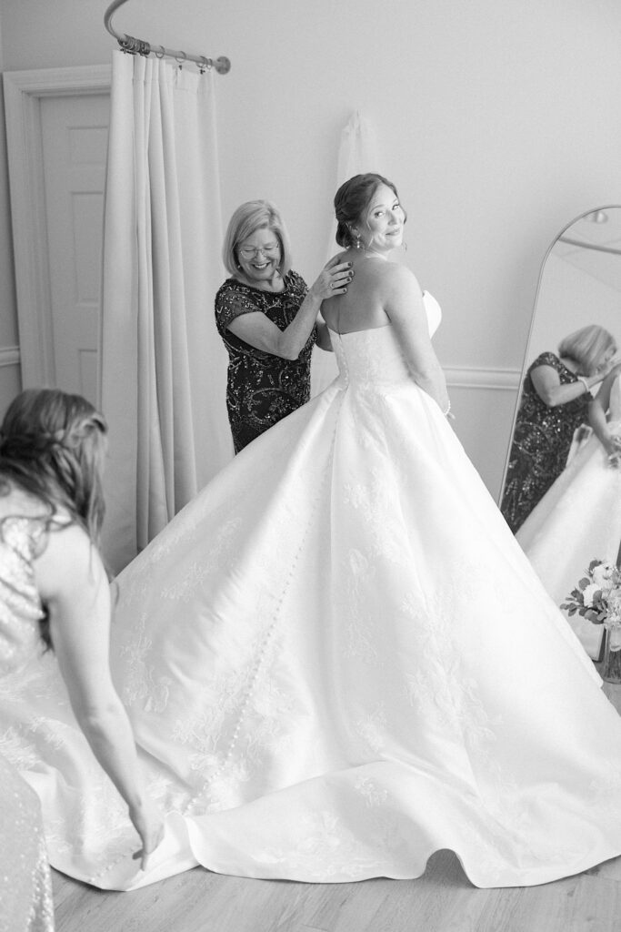 Aurora Meadows Wedding Venue Bride getting ready