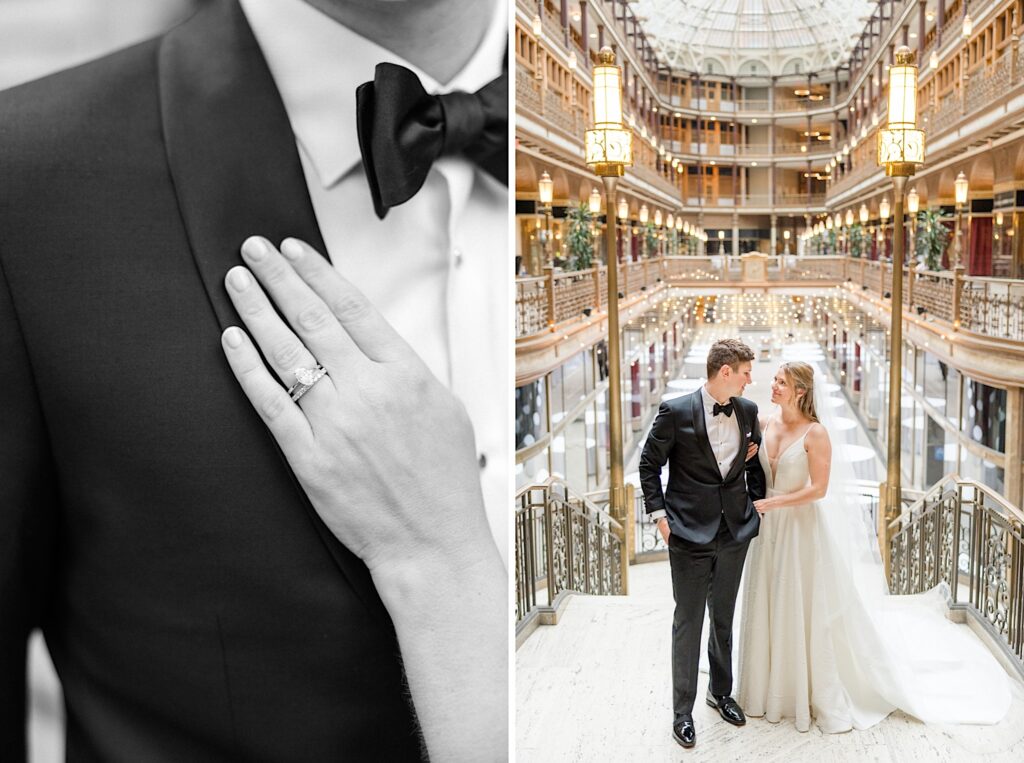 Wedding Photos at the Cleveland Arcade