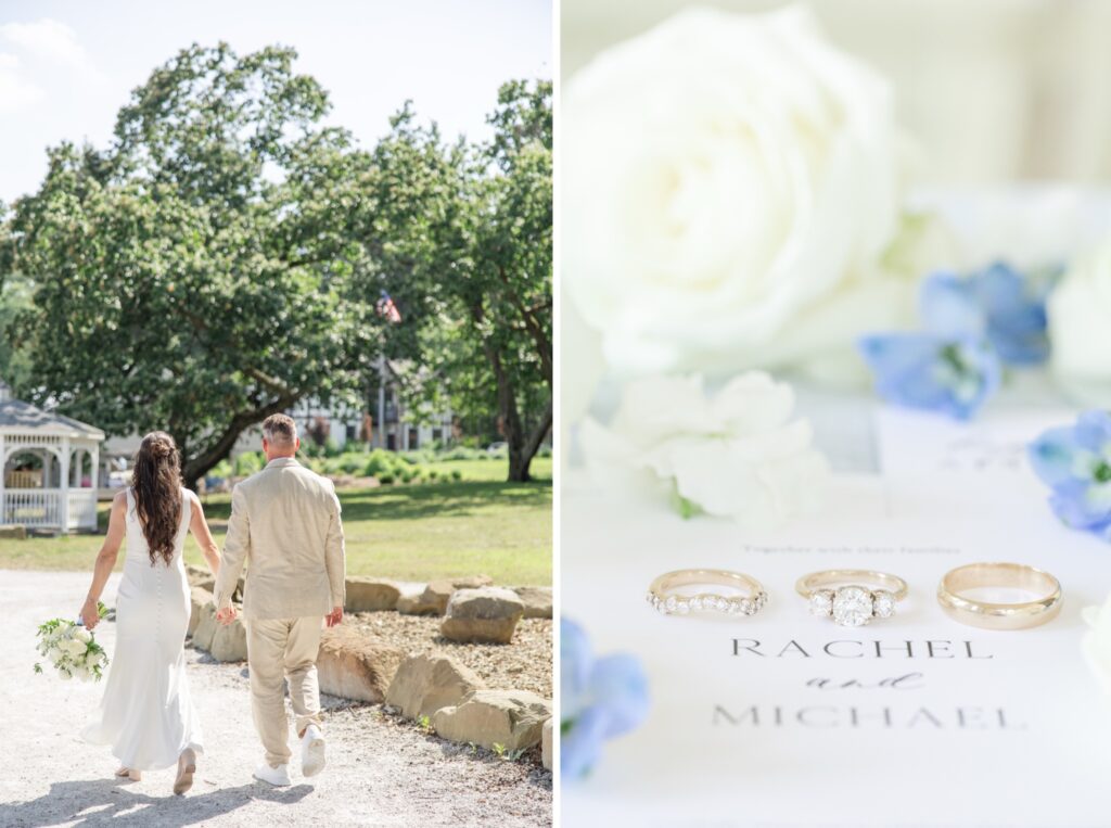 Lakeside Bride and Groom Portraits Tudor House Portage Lakes