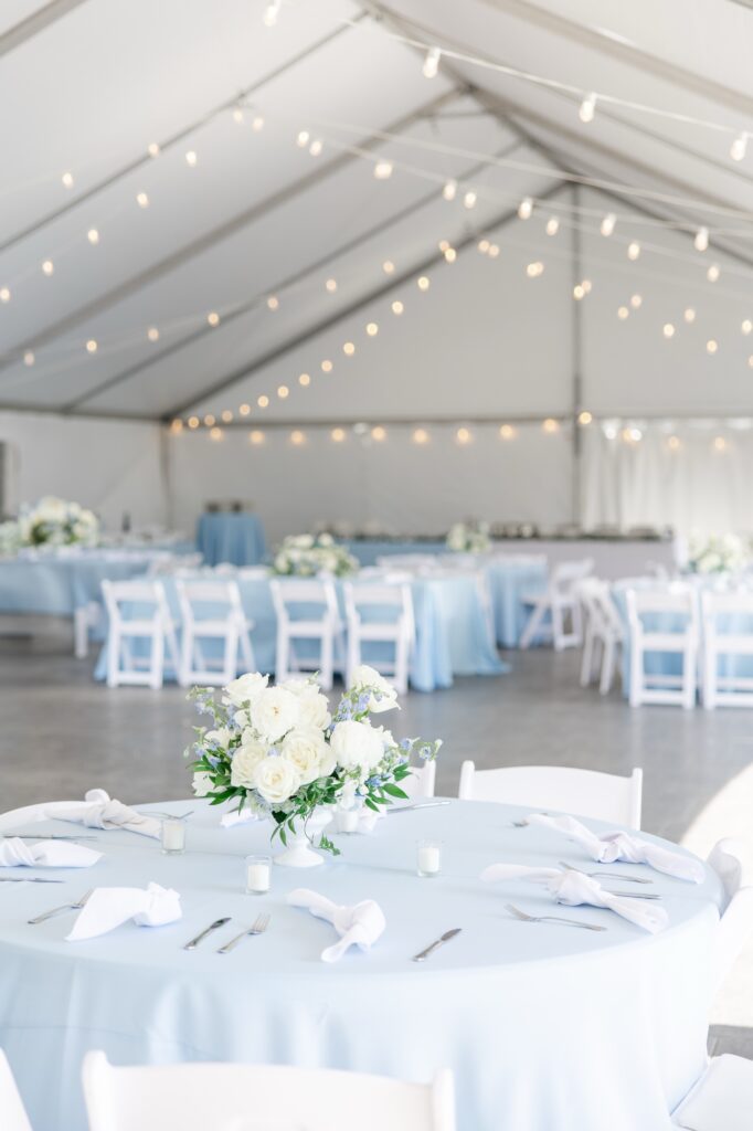 Tented wedding reception Akron, OH