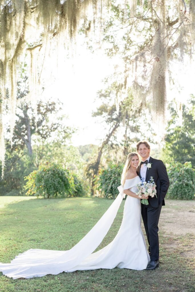 Fox Hill Plantation Wedding Georgia Golden Hour couple portraits